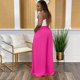 thumbnail image 4 of Gibobby pantalones de vestir mujer Pantalones fluidos para mujer Pantalones palazzo de pierna ancha informales de talle Pantalones con bolsillo de talla grande (Rosa, XL), 4 of 5