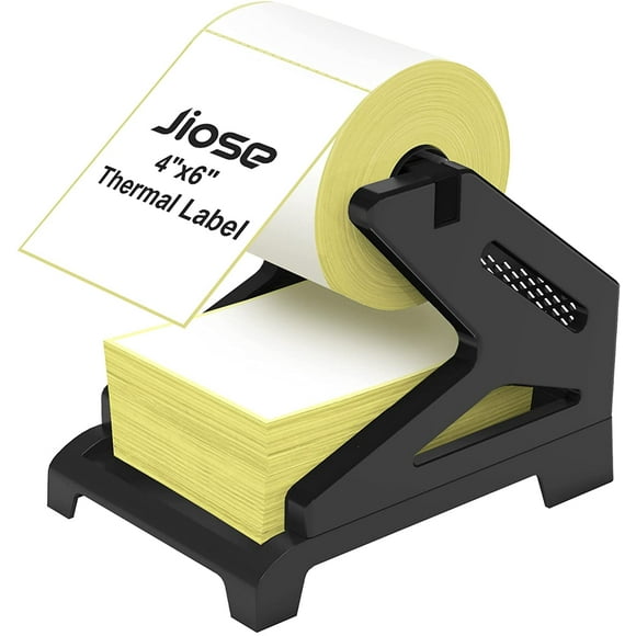 Jiose Label Holder, Thermal Label Paper Holder for Printer Paper, Shipping Label Stand for Rolls and Fan-fold 4x6