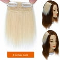 thumbnail image 4 of SEGO Thick Clip in Mini Human Hair Extensions for Women Adding Hair Volume Seamless Short Straight Clip in Human Hair Pad Hairpieces Topper for Thinning Hair, 4 of 8