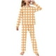 thumbnail image 1 of Odeerbi 2-14 Años Niños Niñas Pijamas Suaves Manga Larga Tops Pantalones Juego Suaves Cuadros Estampados Ropa de Dormir Franela Dos Piezas Pijamas de Dos Piezas, 1 of 4