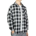 thumbnail image 2 of KingShop Cotton Plaid Shirts for Men Women's Blouses Tops Female Long Sleeve Casual Shirts Loose Checkboard Outwear, 2 of 8