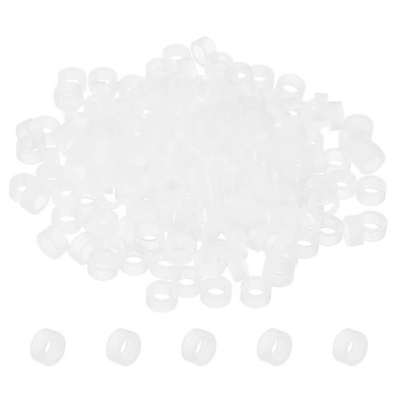 Uxcell 3.2mm ID x 5mm OD x 2mm L Round Spacers Washers, 200 Pack Nylon Standoff Gaskets for M3 Screws, White