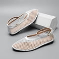 thumbnail image 3 of Women's Comfort Flats - Breathable Netting Dress Shoes with Adjustable Strap, Office & Casual Wear, 3 of 11