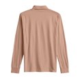 thumbnail image 4 of Fabrcox Men's White Polo Shirts Fall Big and Tall Collared T Shirts Long Sleeved M-4xl Casual Loose Fit Trendy Xl Pullover Shirts,Beige L, 4 of 5