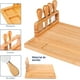 thumbnail image 3 of Tabla y Juego de Cuchillos para Quesos de Bambú, Bluelander, 3 of 5