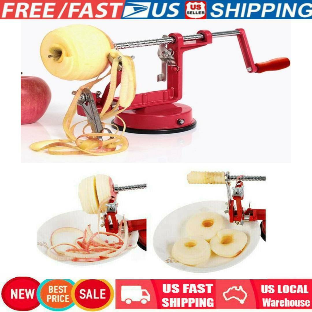 AMSUPER Apple Peelers, Apple Peeler Corer Slicer Suction Base Durable