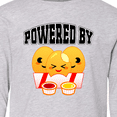 thumbnail image 4 of Inktastic Powered by Chicken Nuggets Long Sleeve Youth T-Shirt, 4 of 5