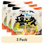 (3 pack) Sapporo Ichiban Shio Ramen, Prepared Soup, (5-Pack)