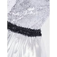 thumbnail image 5 of CHICTRY Girls Shiny Sequins Tutu Dress Skirted Leotard Ballet Dancewear Silver 10, 5 of 7