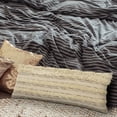 thumbnail image 5 of Ox Bay 14" x 36" Cream/Gray Shag Stripe Cotton Adult Decorative Lumbar Throw Pillow Cover, 5 of 9