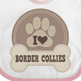 thumbnail image 4 of Inktastic Border Collie Dog Gifts Girls Baby Bib, 4 of 4