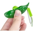 thumbnail image 4 of DAMAIE Fidget Toys, 3 PCS Squeeze-a-Bean Soybean Stress Relieving Keychain Mobile Chain Fidget, Green, 4 of 6
