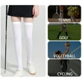 thumbnail image 7 of Sun Sleeves Leg Sleeves Protection Open Heel Cooling Sleeves Stockings for Tennis, 7 of 7