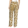 thumbnail image 3 of Xecao Gold Drops Women's Straight Lounge Pajama Pants: The Epitome of Relaxed Sleepwear, 3 of 9