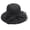 Black, variant on Yihuala Bucket Hat Organza Sun Hat for Women Party Wedding Photo Props Organza Bowknot Hat Wide Brim