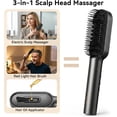 thumbnail image 6 of DayIn Electric Scalp Massager & Hair Oil Applicator, Red Light Comb, Cordless, Gray, 6 of 11