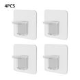 thumbnail image 3 of Maoww Shelf Support Holders Free-punching Removable Rack Pegs Plastic Wardrobe Partition Brackets Cabinet for Bathroom Bedroom Type 1, 4pcs, 3 of 7