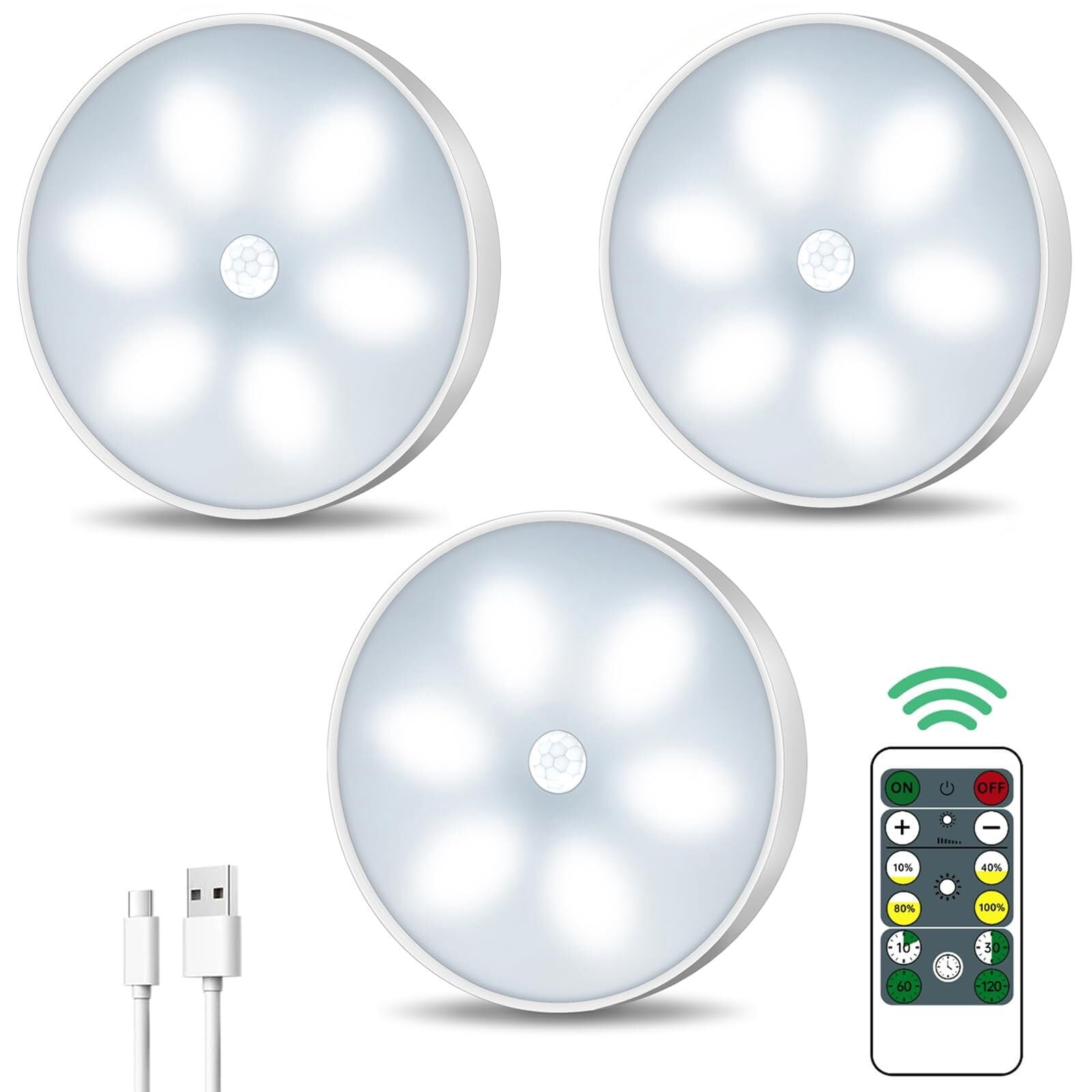 Oniissy LED-Beleuchtungsstreifen Set – Für 3D-Drucker, Schränke & Regale – Weiß, 4 Cm Durchmesser