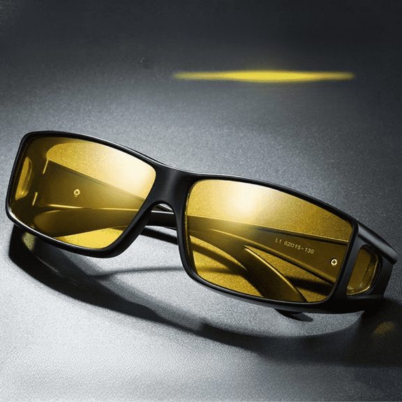 polarized night vision goggles night driving anti-high beam eye protection glasses tremble with night vision glasses-Black box-style C