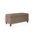 thumbnail image 4 of HomePop Ainsley Button Tufted Storage Bench, Multiple Colors, 4 of 13
