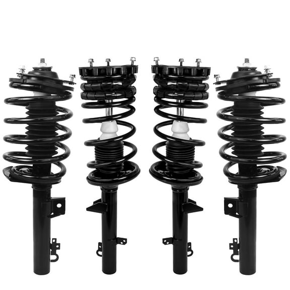 Detroit Axle - 4 Ready Struts for 1996-2007 Ford Taurus Mercury Sable [Sedan] Struts & Spring Assembly 1997 1998 1999 2000 2001 2002 2003 2004 2005 2006 Front and Rear Replacement