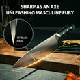 thumbnail image 3 of Knife Set with Block - 15 Pieces Kitchen Knife Set with Sharpener - Knife Block Set High Carbon Stainless Steel Ultra Sharp Blades - Triple Rivet Ergonomic Handle - Dishwasher Safe Chef Knife Set, 3 of 6