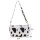 thumbnail image 3 of Bolsa Bolso de hombro retro para mujer con estampado de animales y axilas, pequeños (vaca), 3 of 6