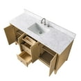thumbnail image 6 of Vanity Art 60" Bathroom Vanity with Sink and Engineered Marble Top, Freestanding Storage Cabinet with 2 Drawers, 2 Shelves and 1 Flip Down Tray, 6 of 10