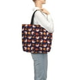 thumbnail image 6 of Hirioo Turkey And Thanksgiving for Tote Bag for Women, Quilted Shoulder Bag with Zipper, Large Capacity Handbags for Casual, Travel, Work, 6 of 9