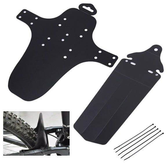 SPRING PARK 2Pcs/Set Adjustable Bike Fender, MTB Front Mudguard Cycling Face Guard, Mountain Road Bicycle Rear Mud Guard Fender