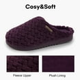 thumbnail image 6 of LongBay Women’s Soft Flannel Memory Foam Slippers Slip on House Fuzzy Shoes Indoor Outdoor, 6 of 7