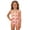 A-Pink201, variant on JAJAHO Girls One Piece Swimsuit Summer Peach Print Spaghetti Strap Full Coverage Bathing Suit For Kids 4-10Y Stylish Beachwear