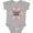 AC-Heather Grey, variant on Cousin Crew with Pink Flowers Girls Baby Bodysuit