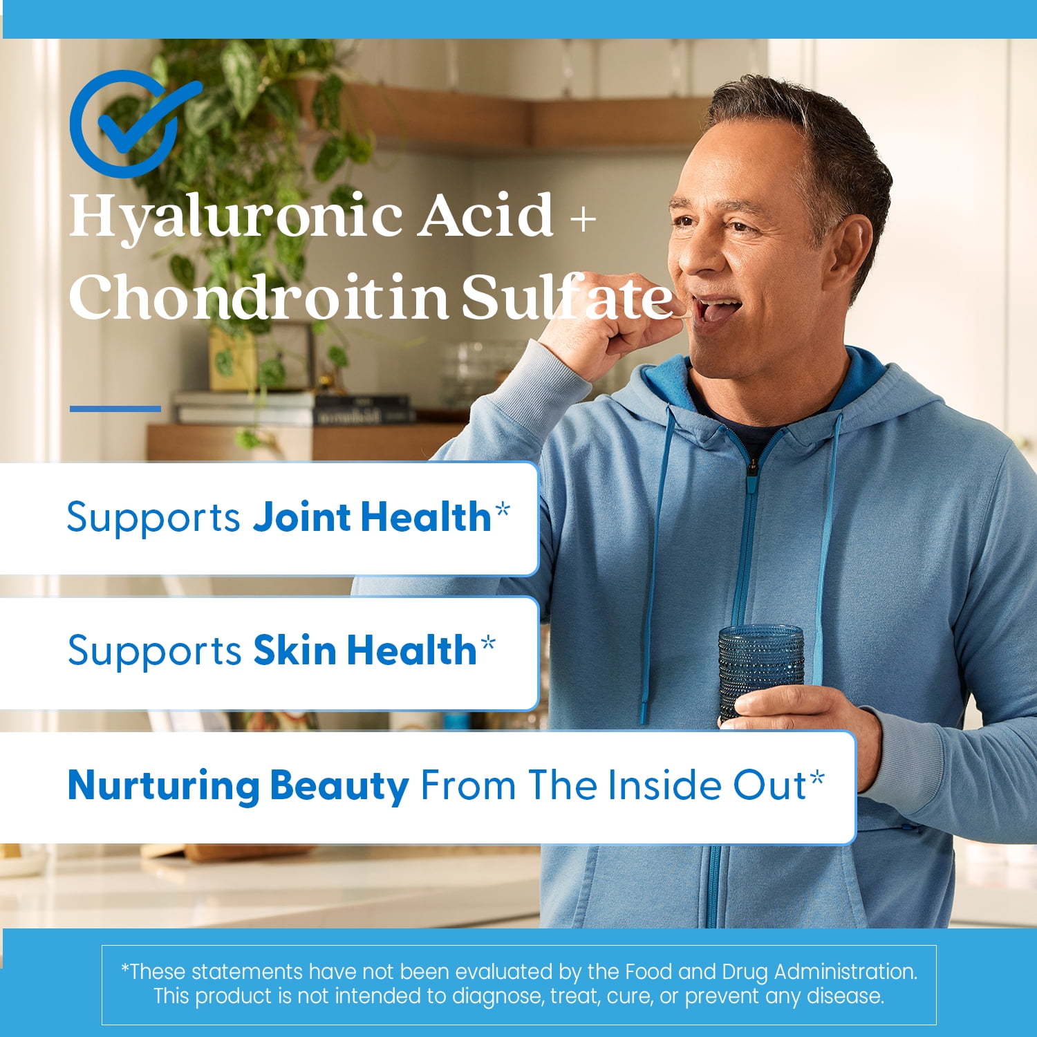 Doctor's Best Hyaluronic Acid with Chondroitin Sulfate, Non-GMO, Gluten Free, Soy Free, Joint Support, 180 Caps