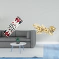 thumbnail image 2 of de mesa navideño nórdico de metal, escultura decorativa de pared, flores, hojas, obra de arte colgante, mantel reutilizable de árbol de Navidad, 2 of 8