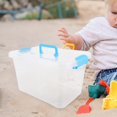 thumbnail image 3 of LEEYNEER Portable Sand Tray with Lid Small Plastic Sand Box with Handle Outdoor Sand Tray Portable Sandbox Storage Box Children Toy Sandbox Handheld Sand Tray With Lid, 3 of 8