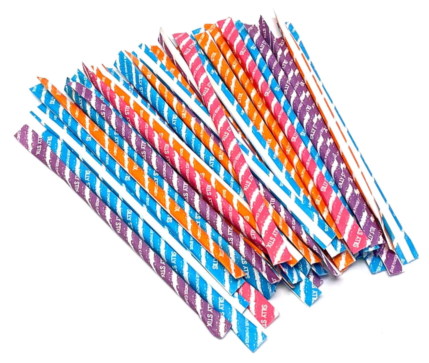 Silly Stix Sour-Filled Candy Straws (6 Pack) - 2.75 oz Bags – Assorted Fruit Flavors