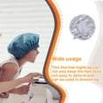 thumbnail image 3 of Adultos Lady Nightcap con banda elástica Gorro de dormir Envoltura ajustable Sombrero de dormir de pelo largo Hogar Dormitorio Dormitorio Juegos de accesorios de baño Gris-plata tamaño libre Inteprter HA1847-02, 3 of 6