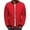 Red, variant on Patlollav Mens Coats Plus Size Solid Casual Zipper Diamond Stitched Pocket Jacket