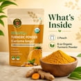 thumbnail image 6 of Spice Magic Organic Turmeric Powder, 8 oz (226 g) – Haldi / Cúrcuma, Finely Ground for Cooking, Golden Milk, Baking, 6 of 8