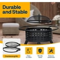 thumbnail image 7 of SPECSTAR 36" Outdoor Firepit and 2-Grill, with Removable Cooking Swivel BBQ Grill for Backyard Bonfire Patio, 7 of 7