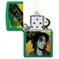 thumbnail image 3 of Zippo Bob Marley Grass Green Design Grass Green Matte Pocket Lighter, 3 of 8