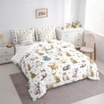 thumbnail image 3 of Homewish Teens Female Men Cartoon Cats Bedding Comforter Set 7-Piece,Kawaii Animal King Bedding Sets,Cute Pets Ultra Soft Bed Sheets,Luxury Bedroom Decor,Reversible, 3 of 8