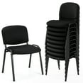 thumbnail image 1 of Gymax Set of 10 Office Guest Chair Stackable Reception Chair Waiting Conference Room, 1 of 10
