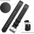 thumbnail image 2 of Jinsinto Interchangeable Leather Strap Compatible with Fitbit Alta/Fitbit Alta HR,Classic Leather Strap,Small,No Tracker, 2 of 5