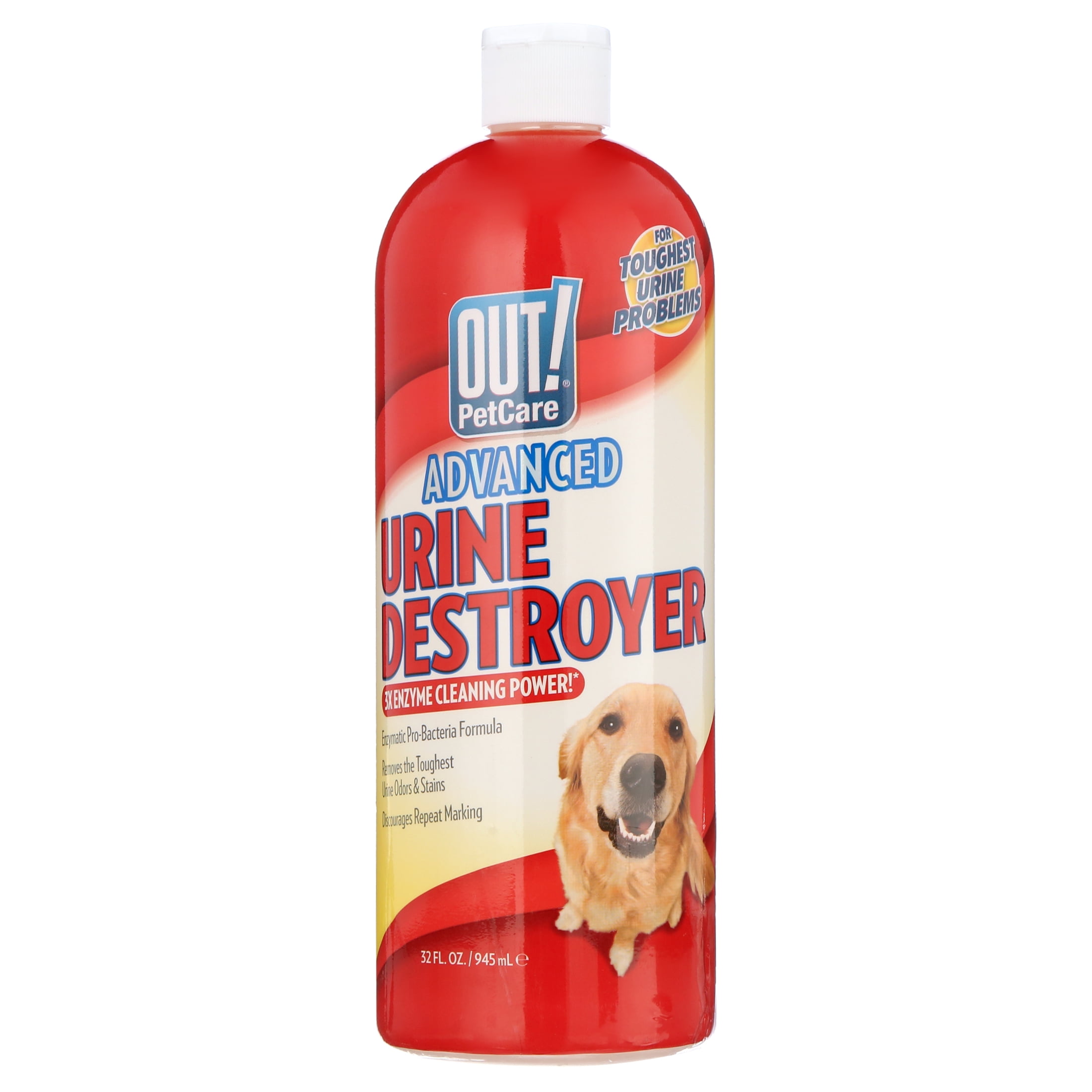 (4 pack) OUT! Multi-Surface Pet Urine Carpet Stain & Odor Remover - 32oz.