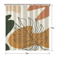 thumbnail image 5 of Boho Floral Shower Curtain 72x72 Inches - Tropical Leaves, Vintage Botanical Print, Waterproof Fabric for Chic Bathroom Decor, Modern Farmhouse & Bohemian Style, 5 of 5