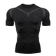 thumbnail image 1 of 2024pro Nueva camiseta de manga corta de entrenamiento de fútbol azul de compresión muscular ajustada para hombre para correr, 1 of 4