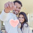 thumbnail image 4 of Cute Heart Plush Keychain for Women Girls - 3.14" Soft Bag Charm Purse Accessory, Valentine's Day Gift Novelty Keyring for Her Handbags & Backpacks, 4 of 5