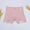 Pink, variant on Ovbmpzd High Waist Baby Girl Shorts Cotton Gray Bow Solid Lace Trim Shorts Jeans for Toddlers 3 Years